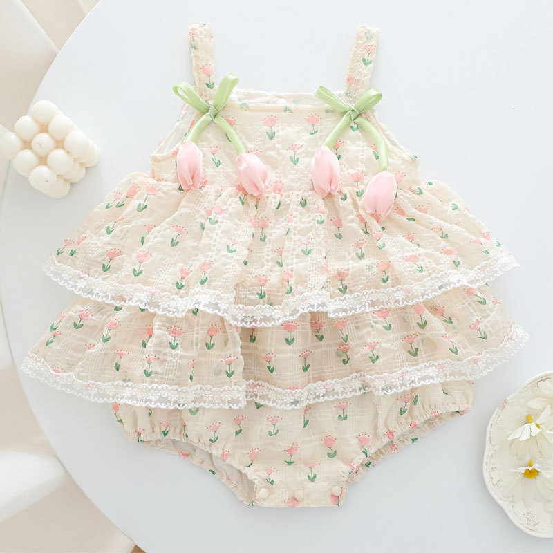 Baby Clothing Brand - Combinaison d'été 2026 pour bébé fille,