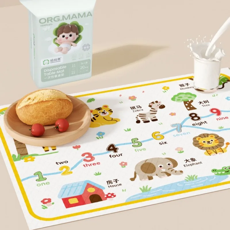 Printed Bibs Pack - Lot de 20 sets de table