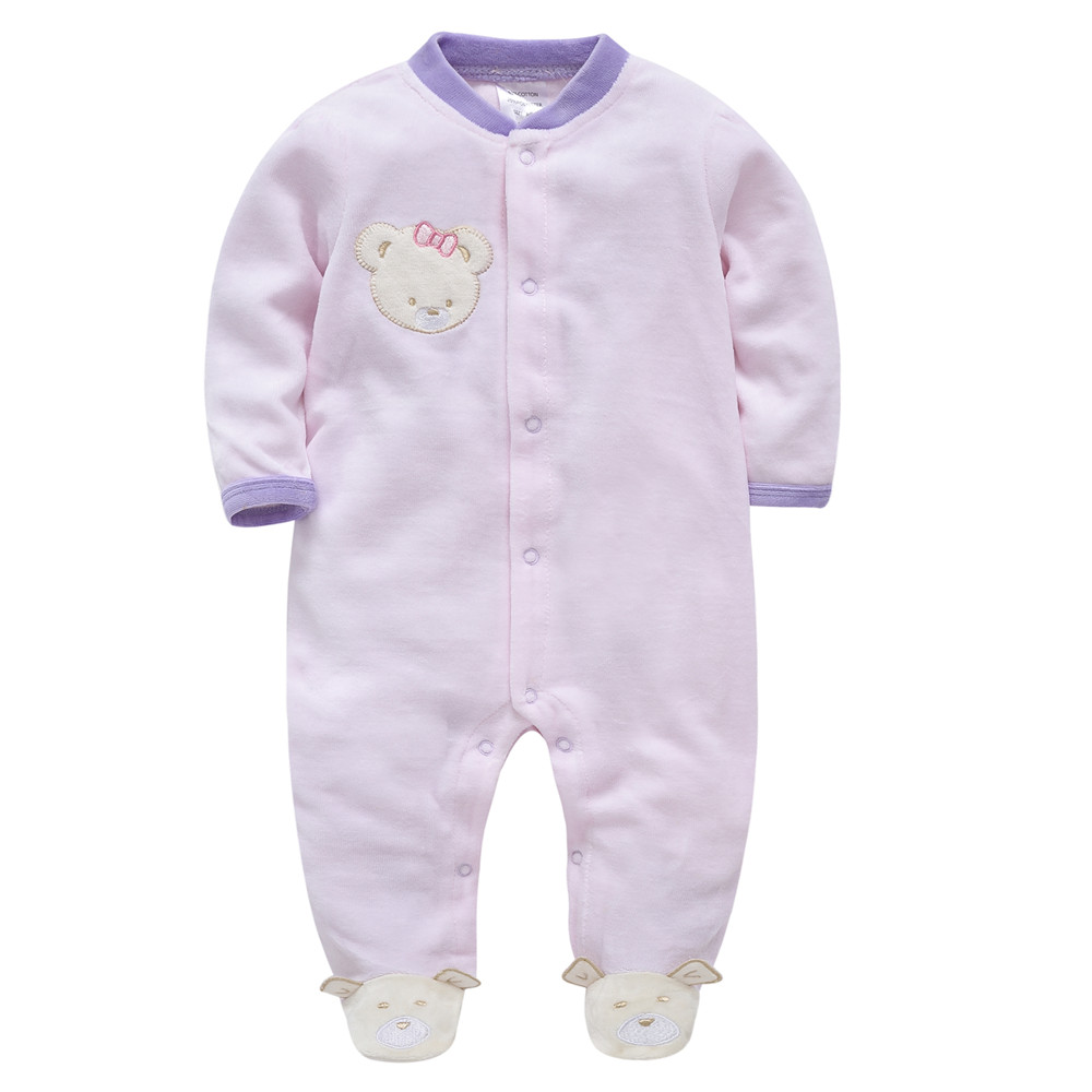 Baby Clothing Brand - KavAdapters-Barboteuse ours en coton à manches