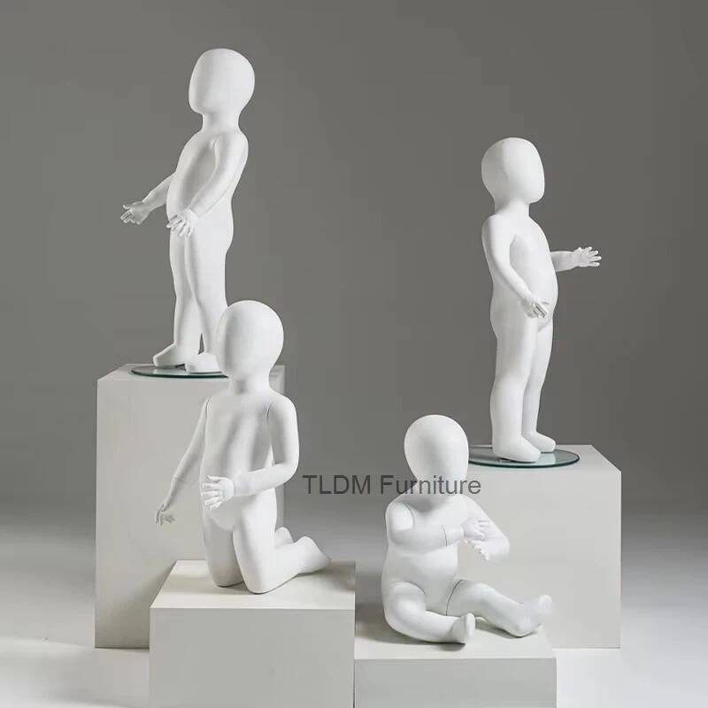 Baby Clothing Store - Mannequins Enfants Blanc Mat pour Vêtements
