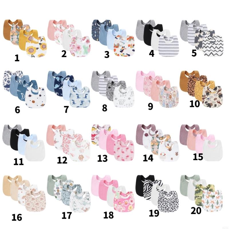 A5YC – paquet 4 pièces tissu r - Printed Bibs Pack avis et prix