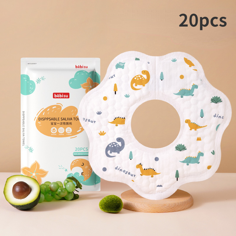 Bavoir jetable pour bébé, 20 p - Printed Bibs Pack avis et prix