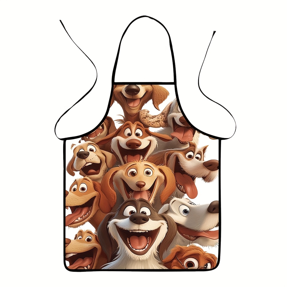 Tablier motif chien de dessin  - Printed Bibs Pack avis et prix
