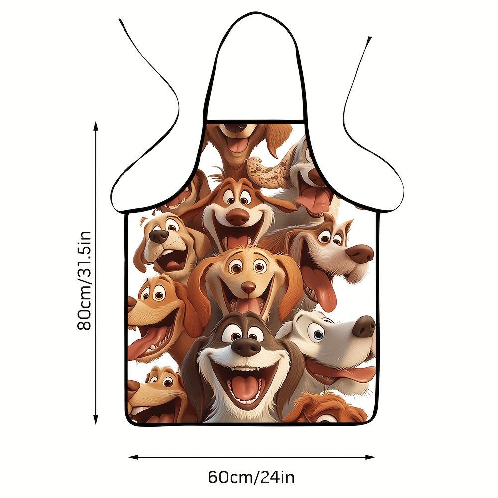 Tablier motif chien de dessin  - Printed Bibs Pack avis et prix