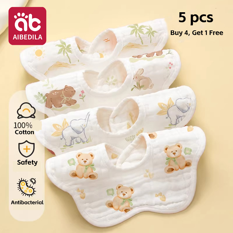 Lot de 5 bavoirs bandana en mo - Printed Bibs Pack avis et prix