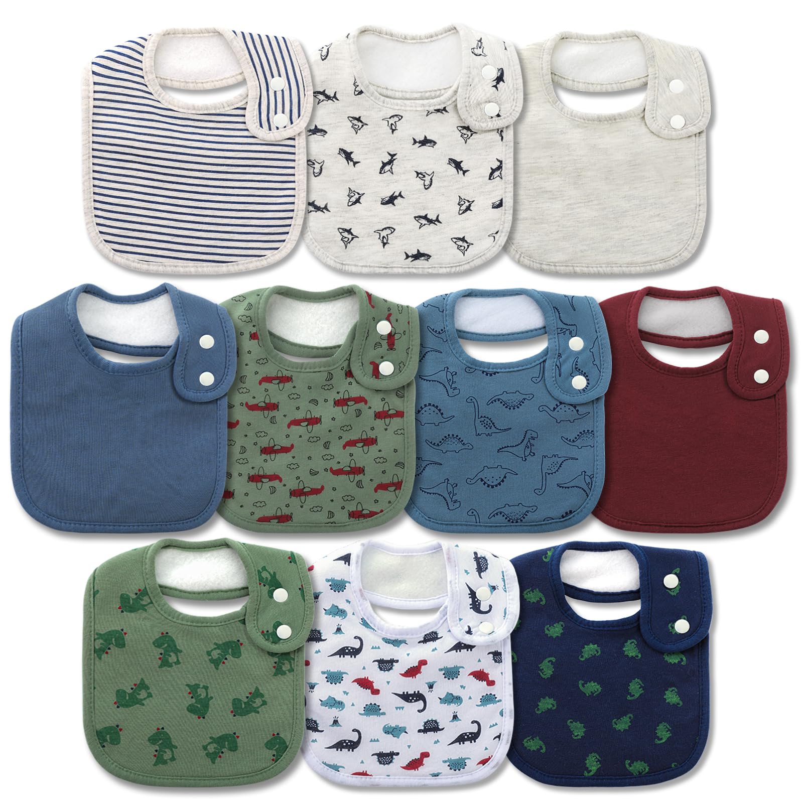 Lot de 10 bavoirs bandana pour - Printed Bibs Pack avis et prix