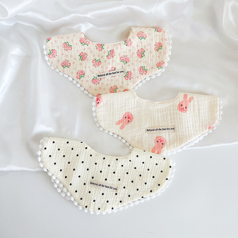 Bavoir en gaze de coton pour b - Printed Bibs Pack avis et prix